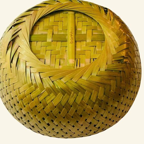 Bambu Handwoven Bamboo Bowl | Eco-Friendly Decor - Picture 4 of 4